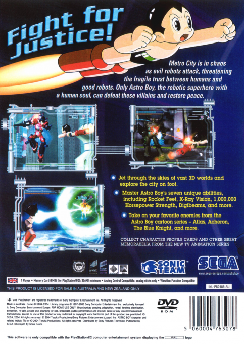 Astro Boy — Box back