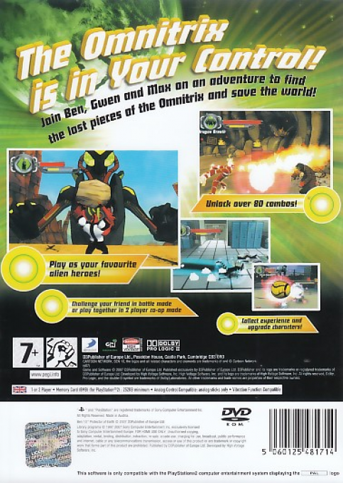 Ben 10 : Protector of Earth — Box back