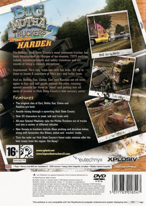 Big Mutha Truckers 2 : Truck Me Harder — Box back