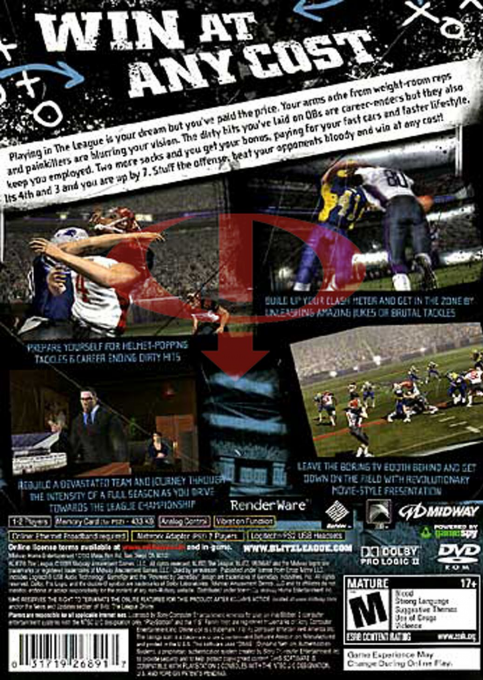Blitz : The League — Box back