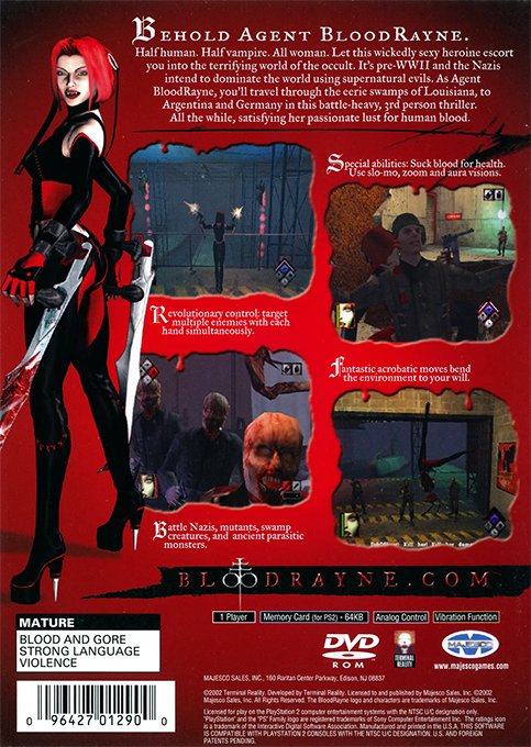 BloodRayne — Box back