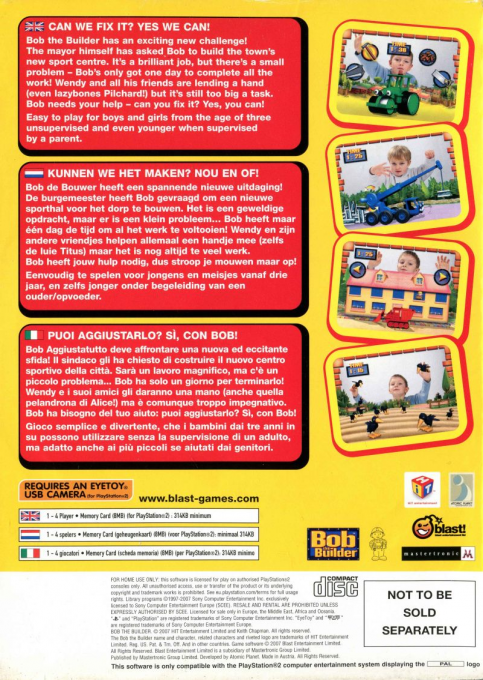 Bob the Builder — Box back