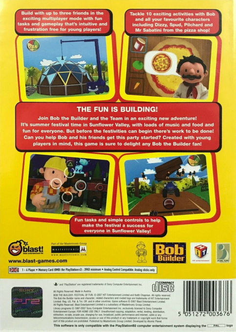 Bob the Builder : Festival of Fun — Box back