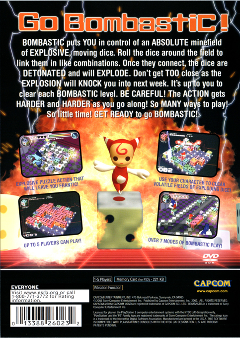 Bombastic — Box back