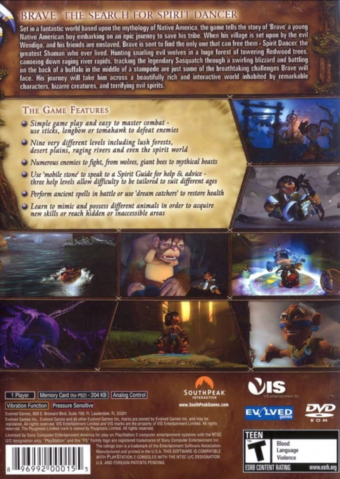 Brave : The Search for Spirit Dancer — Box back