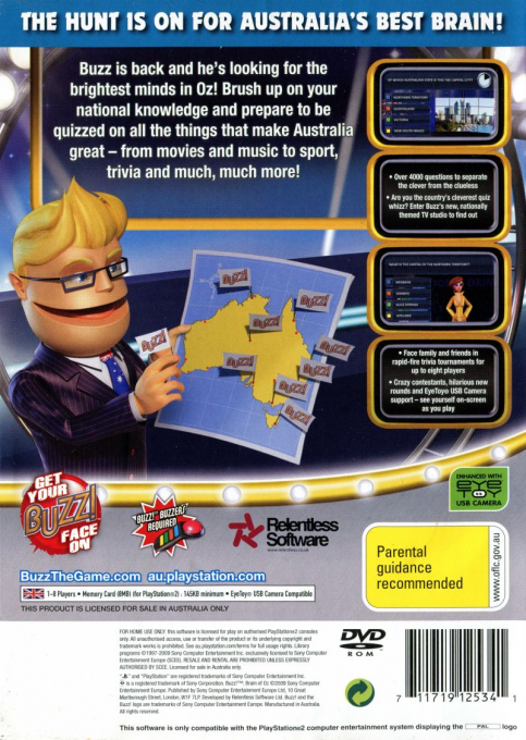 Buzz! Brain of the UK — Box back
