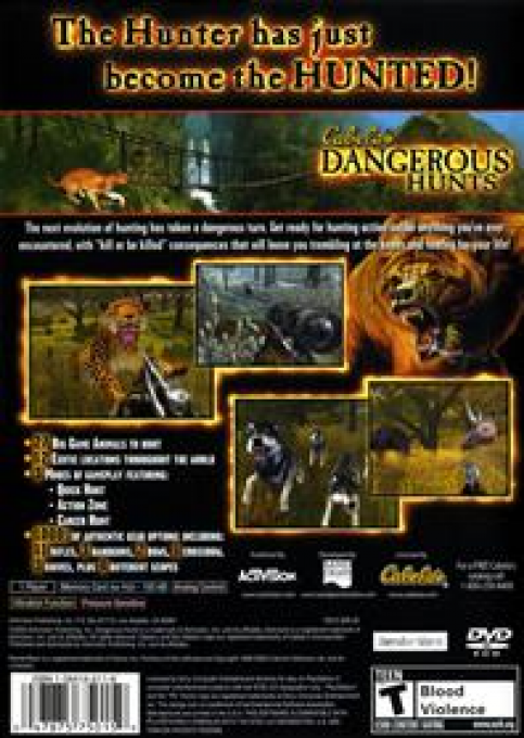 Cabela's Dangerous Hunts — Box back