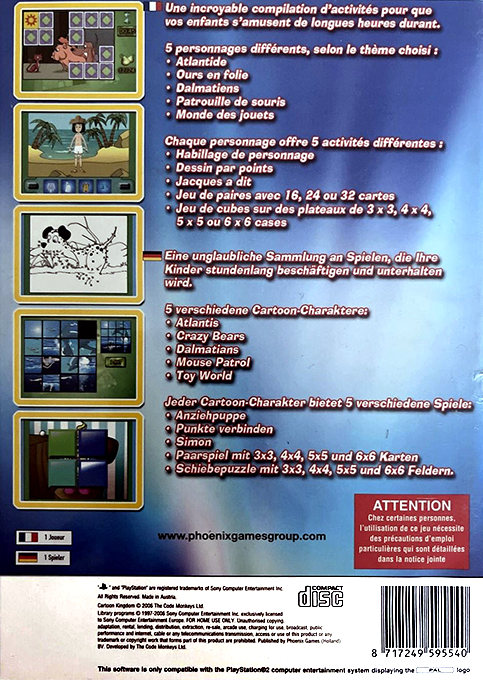 Cartoon Kingdom — Box back