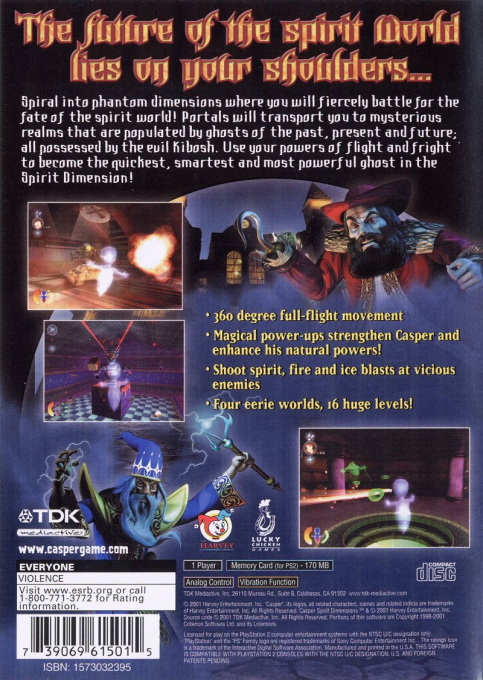 Casper : Spirit Dimensions — Box back