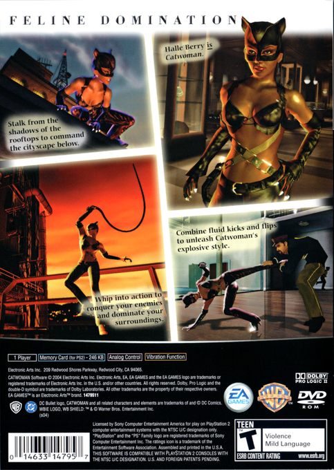 Catwoman — Box back