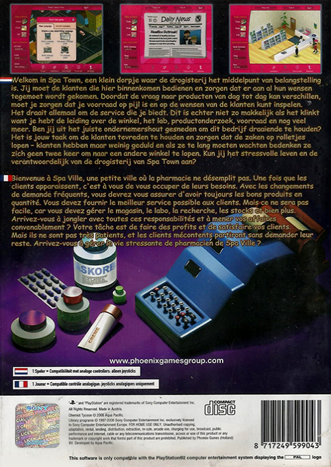 Chemist Tycoon — Box back