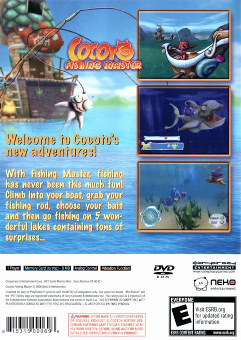 Cocoto Fishing Master — Box back