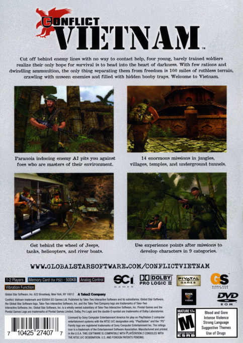 Conflict : Vietnam — Box back
