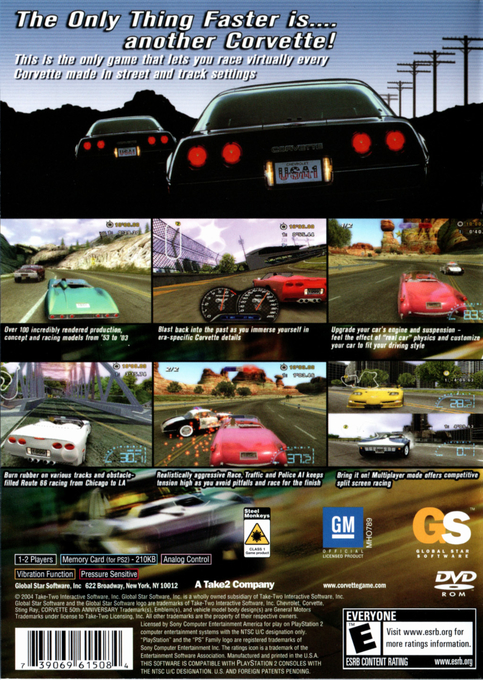 Corvette — Box back