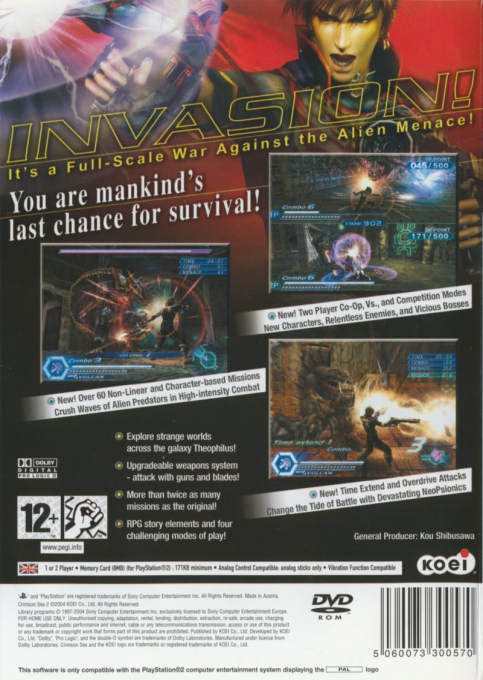 Crimson Sea 2 — Box back