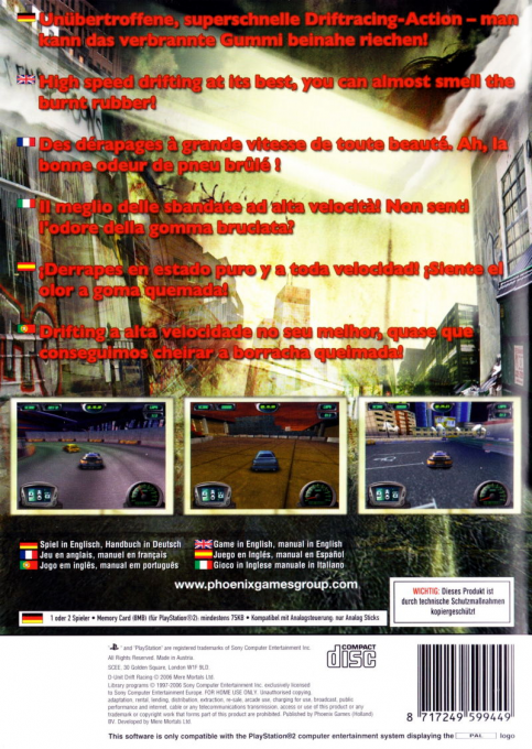 D-Unit Drift Racing — Box back