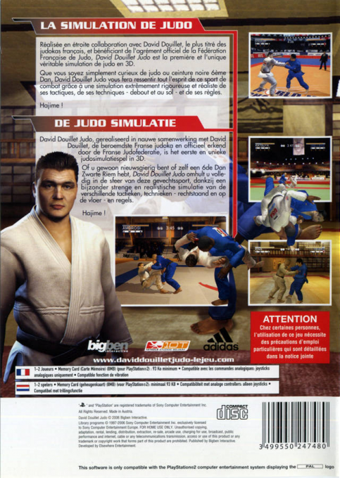 David Douillet Judo — Box back