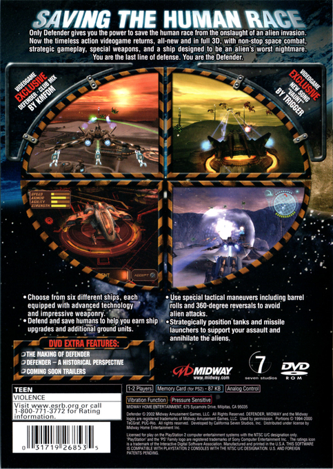 Defender : For All Mankind — Box back