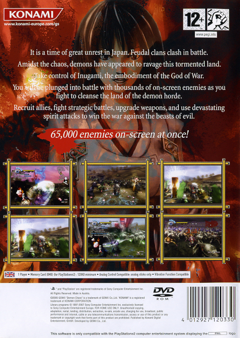 Demon Chaos — Box back