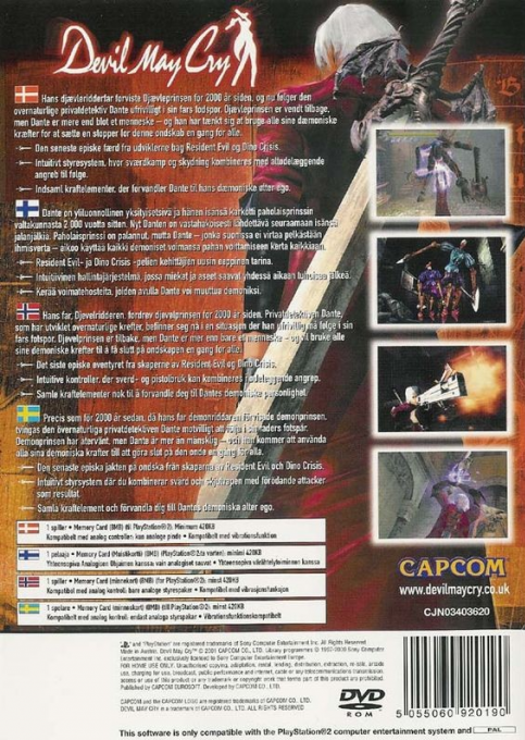 Devil May Cry — Box back