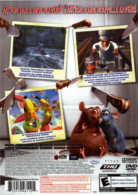 Disney Pixar Ratatouille — Box back