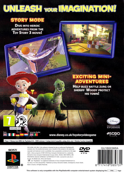 Disney Pixar Toy Story 3 — Box back