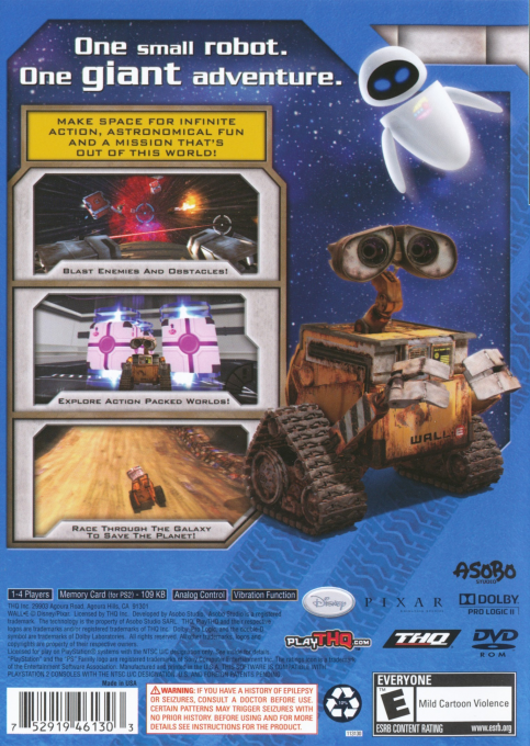 Disney Pixar WALL-E — Box back