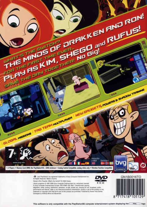 Disney's Kim Possible : What's the Switch — Box back
