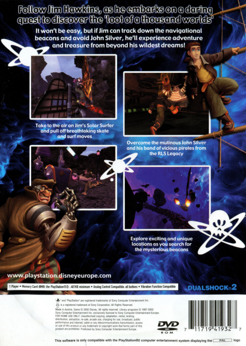 Disney's Treasure Planet — Box back