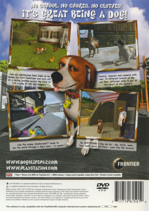 Dog's Life — Box back