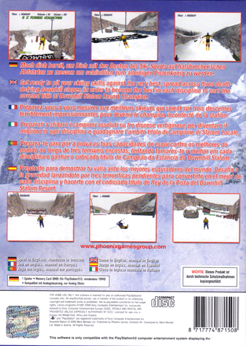 Downhill Slalom — Box back