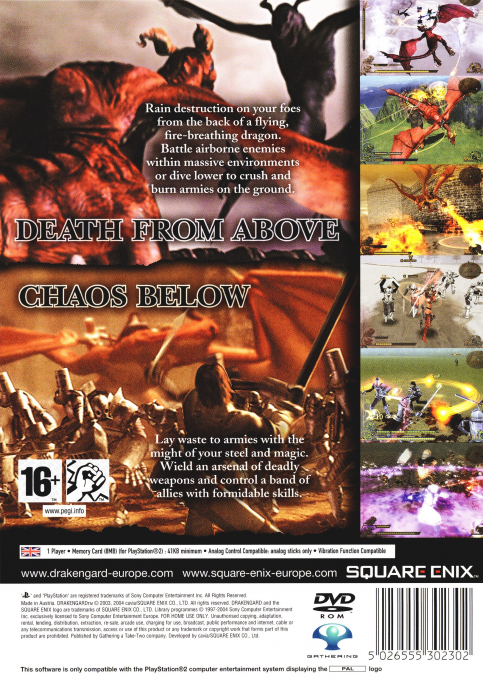 Drakengard — Box back