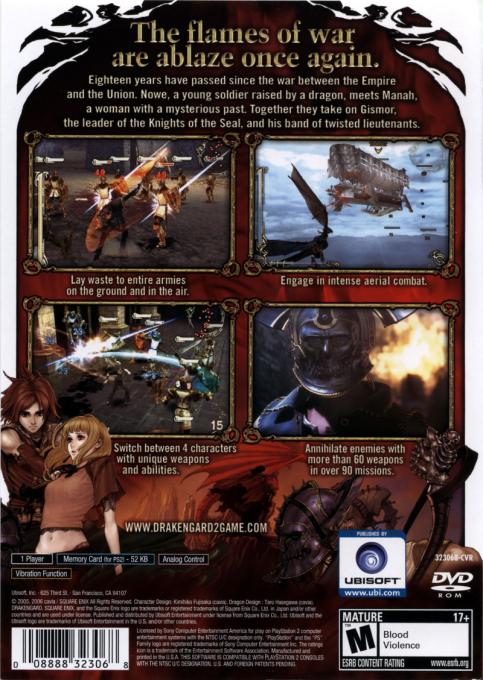 Drakengard 2 — Box back