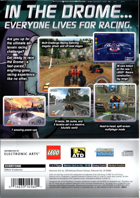 Drome Racers — Box back