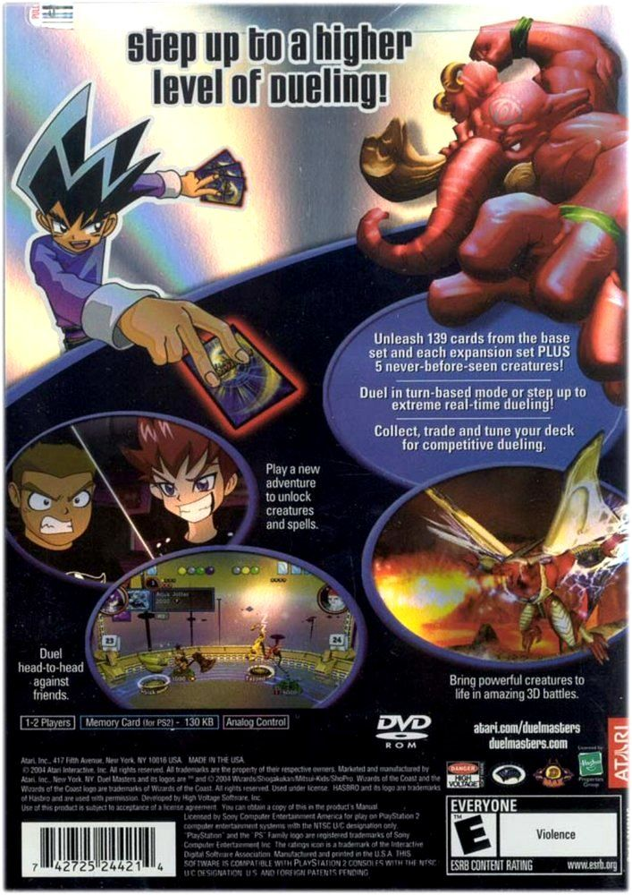 Duel Masters — Box back