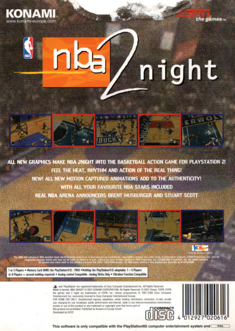 ESPN NBA 2Night — Box back