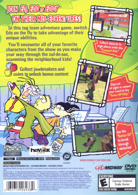 Ed, Edd n Eddy : The Mis-Edventures — Box back