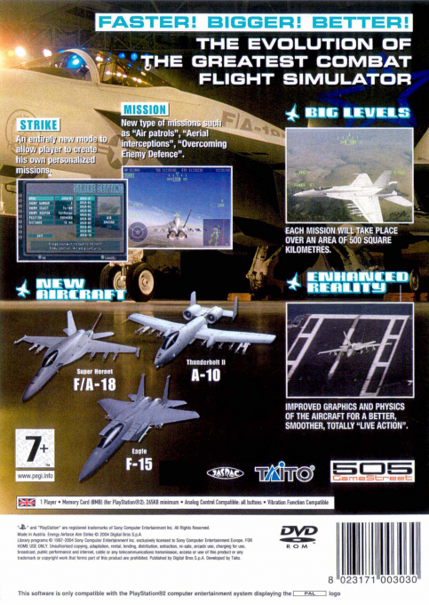 Energy Airforce : Aim Strike! — Box back