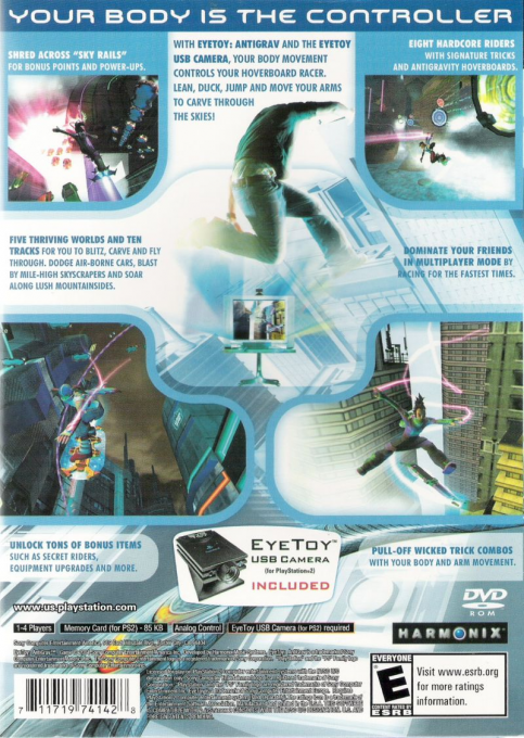 EyeToy : Antigrav — Box back