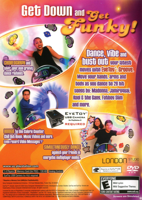 EyeToy : Groove — Box back