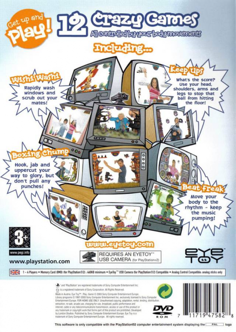 EyeToy : Play — Box back