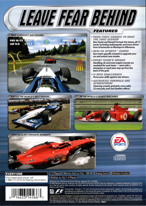 F1 2002 — Box back