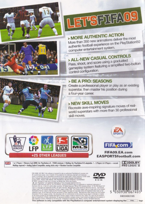 FIFA 09 — Box back