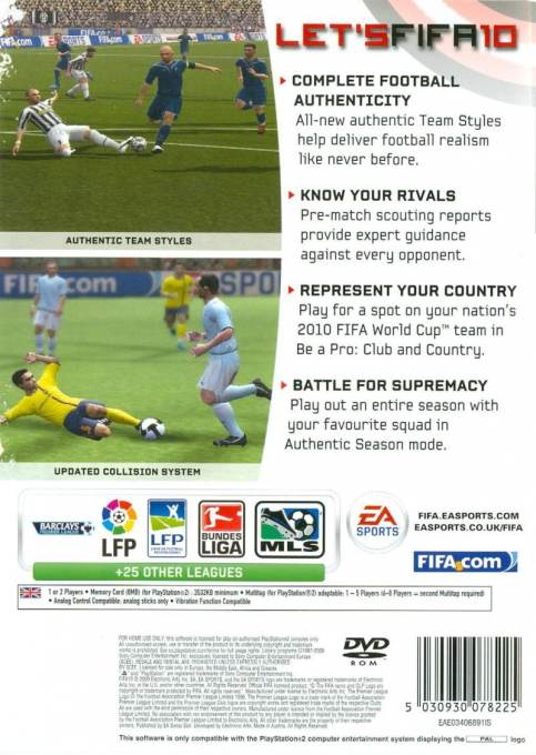 FIFA 10 — Box back