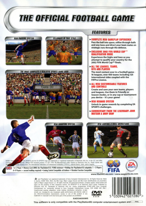 FIFA Football 2002 — Box back
