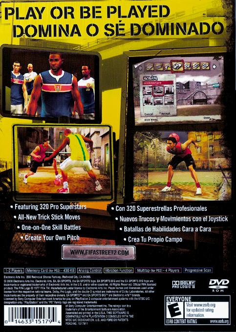 FIFA Street 2 — Box back