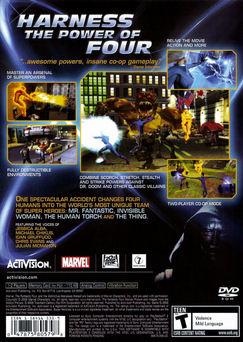 Fantastic 4 — Box back