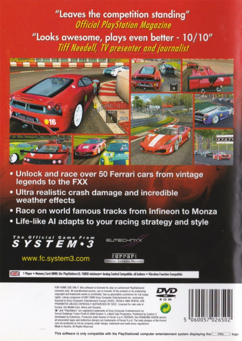 Ferrari Challenge : Trofeo Pirelli — Box back