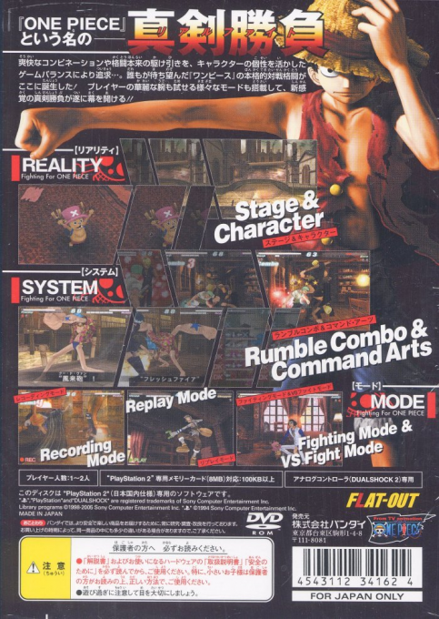 Fighting for One Piece — Box back