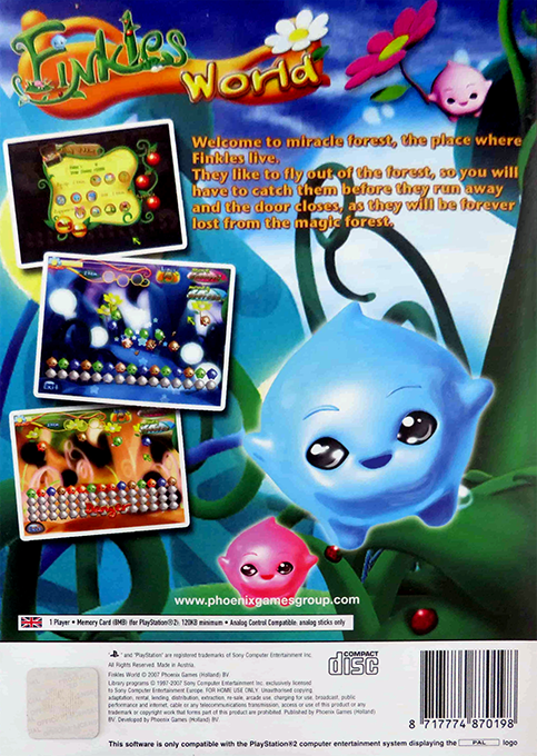 Finkles World — Box back